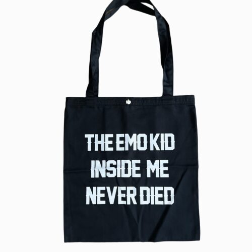 Ecobag preta The Emo Kid 40x40