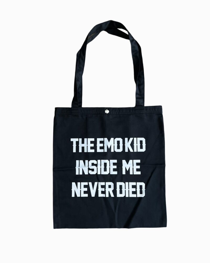 Ecobag preta The Emo Kid 40x40